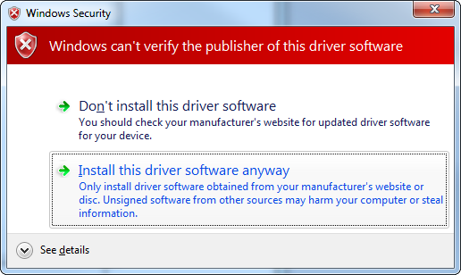 Security Warning